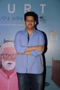 Filmmaker Vivek Gomber, actor Geetanjali Kulkarni and filmmaker Chaitanya Tamhane during the trailer launch of film Court in Mumbai, on March 23, 2015. (Photo: IANS)
